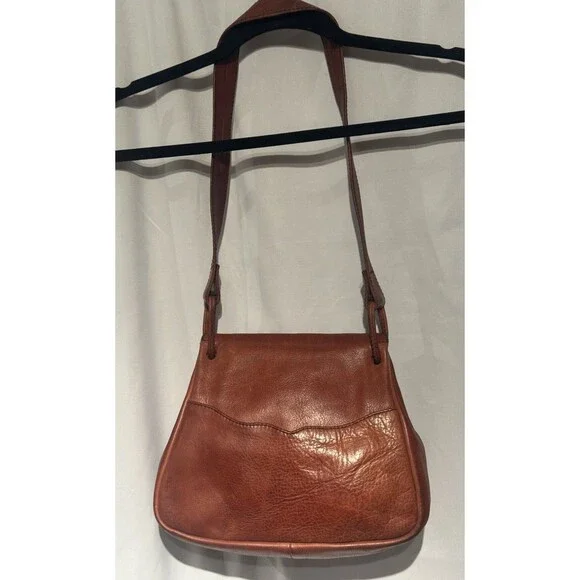 VTG 70s F.Clegg Genuine, Leather Shoulder Bag Purse Frank Clegg Boho Western - Picture 5 of 15